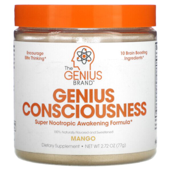 Genius Consciousness, Манго, 2,72 унции (77 г) The Genius Brand