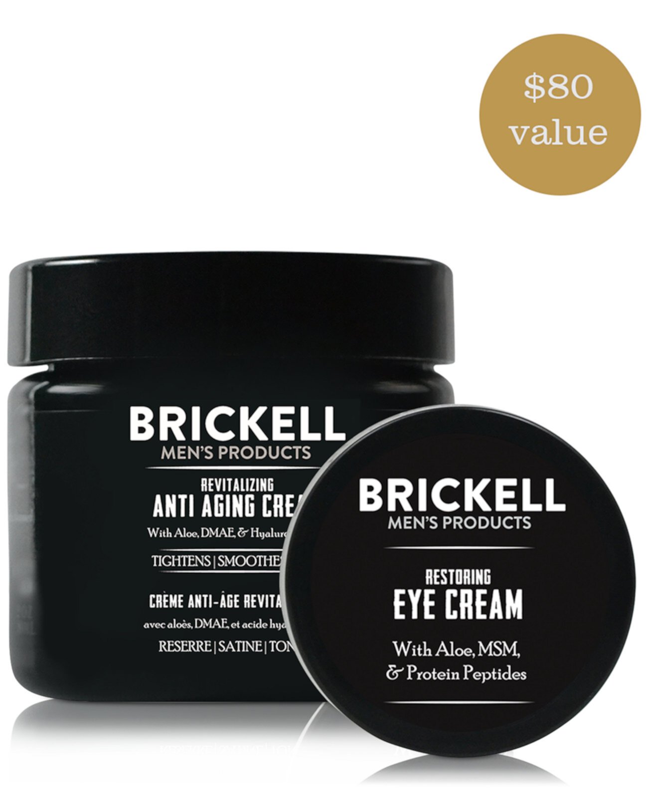 Мужские товары Brickell, 2 шт. Лучший набор для ухода за мужской кожей Brickell Mens Products