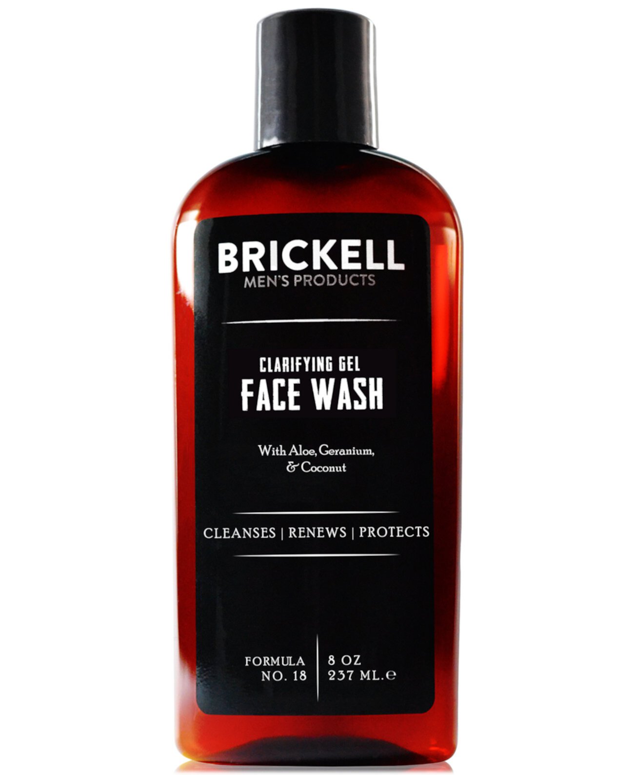 Brickell Men's Products Осветляющий гель для умывания лица, 8 унций. Brickell Mens Products
