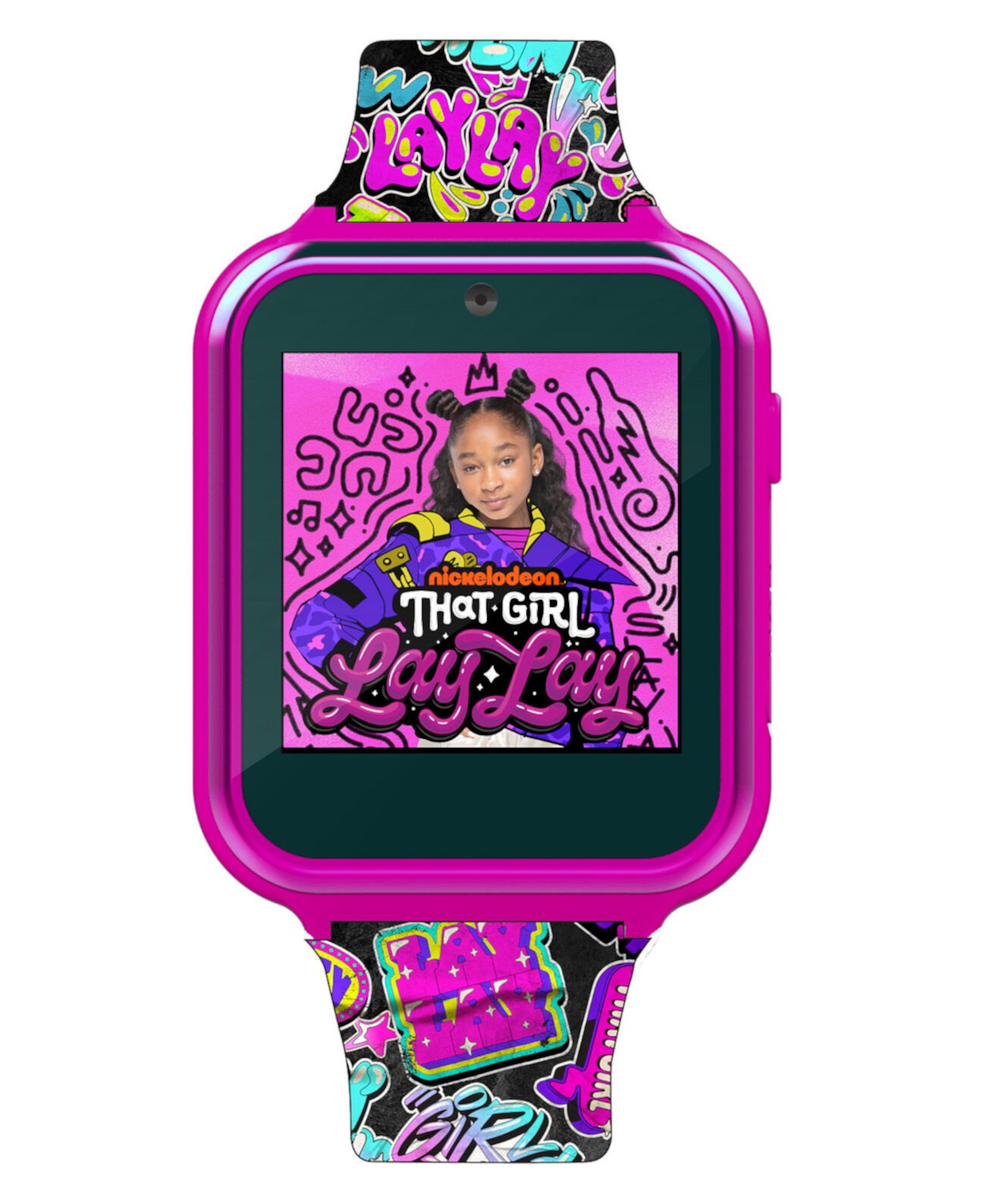 Детские смарт-часы that Girl Lay Lay фиолетовые силиконовые 38 мм Nickelodeon