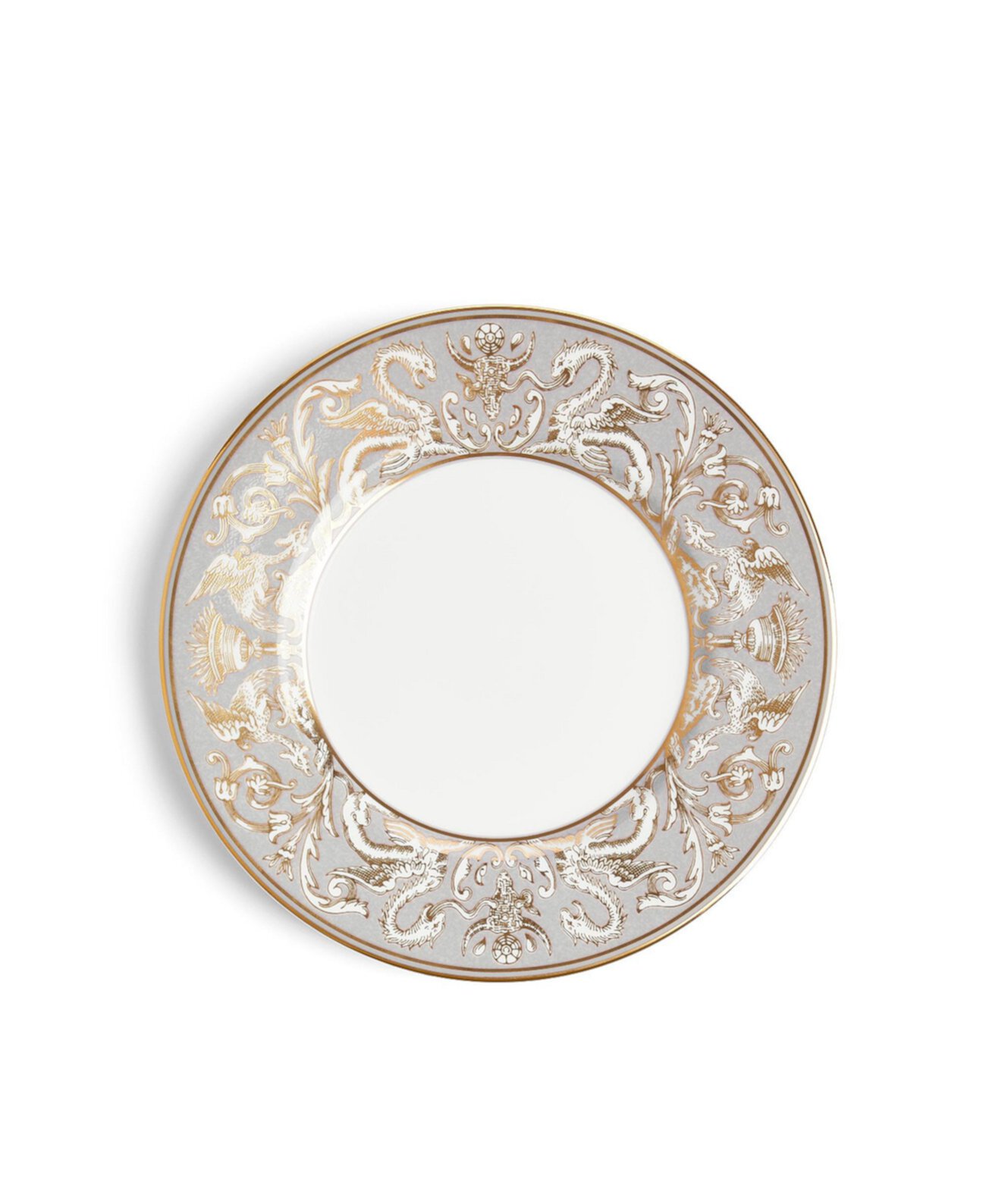 Тарелка для салата Renaissance Grey Accent, 9 дюймов, прокрутка Wedgwood