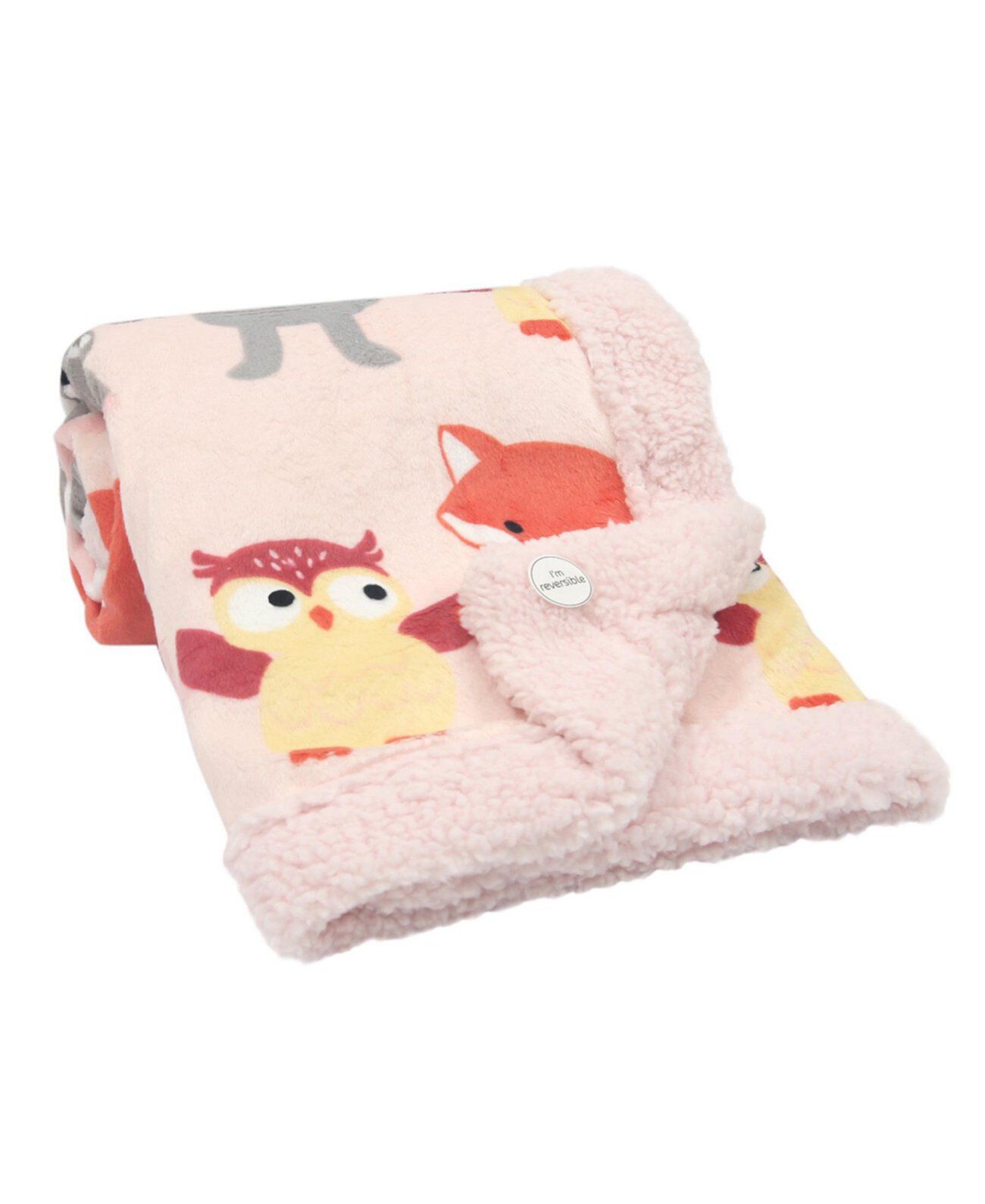 Заказать Little Woodland Animals Luxury Minky And Sherpa Baby Blanket ...