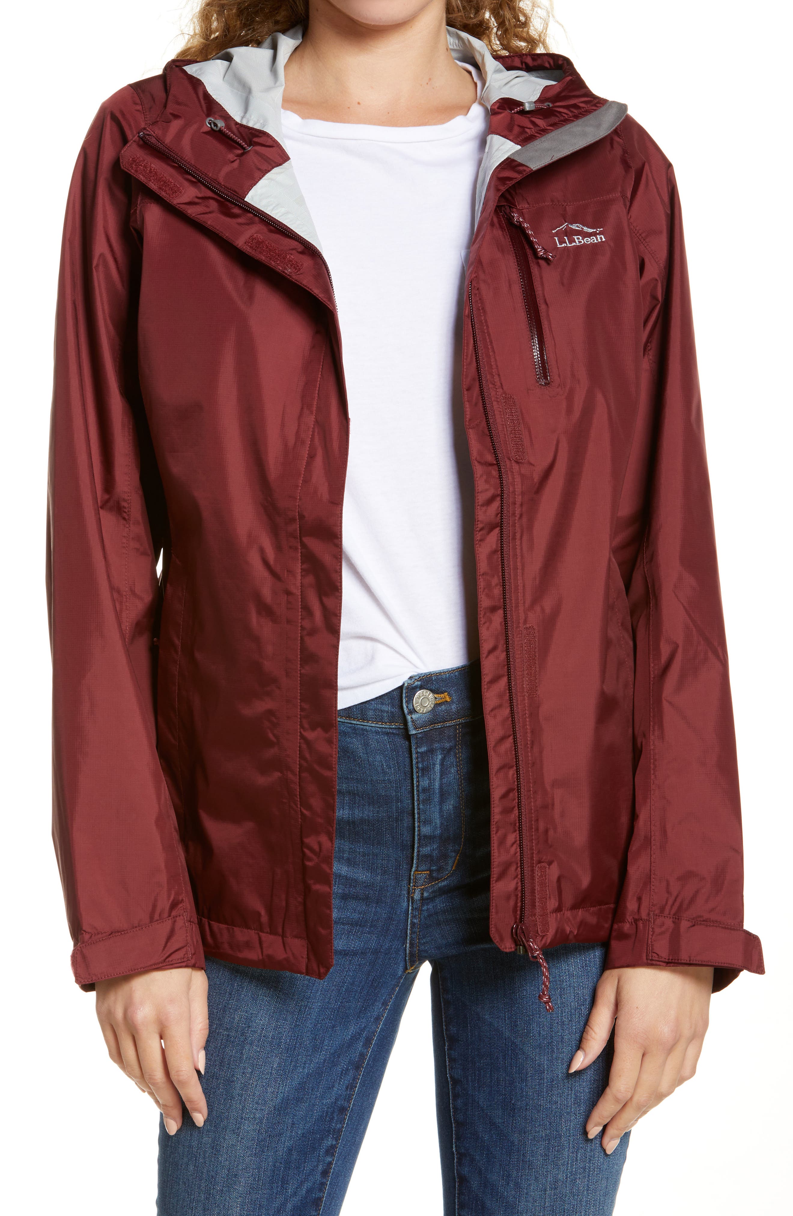 Ll bean packable sale rain jacket