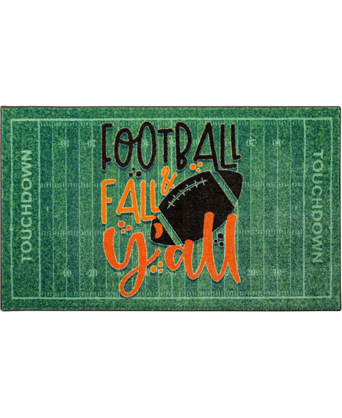 Призматический футбольный коврик Fall Yall размером 2 фута 6 x 4 фута 2 дюйма Mohawk