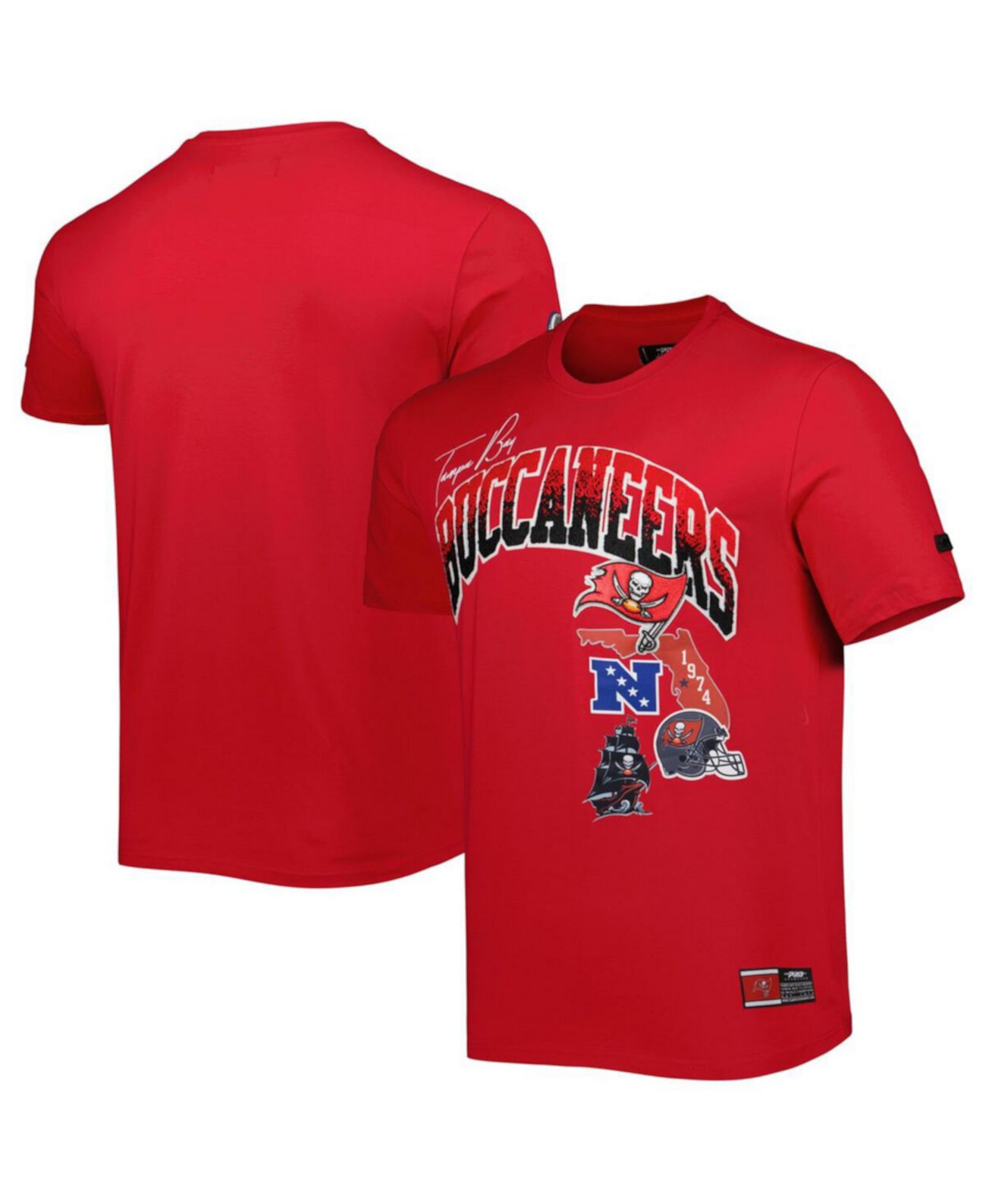 Мужская красная футболка Tampa Bay Buccaneers Hometown Collection Pro Standard