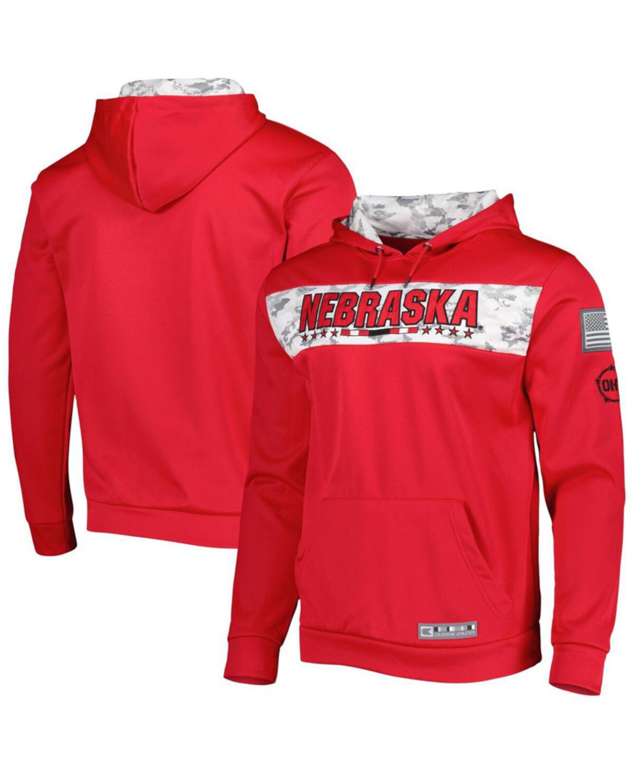 Мужской Пуловер Colosseum Nebraska Huskers OHT Colosseum