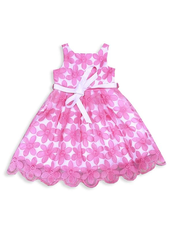 Платье с цветочной вышивкой для маленьких девочек и девочек Joe-Ella