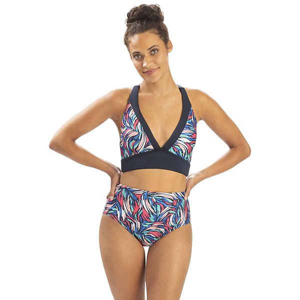 Женский Топ для Плавания Dolfin Printed Contrast Dolfin