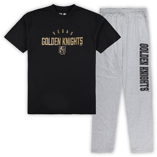 Мужская Пижама Unbranded Чёрная/Серый Хардкор Vegas Golden Knights Unbranded