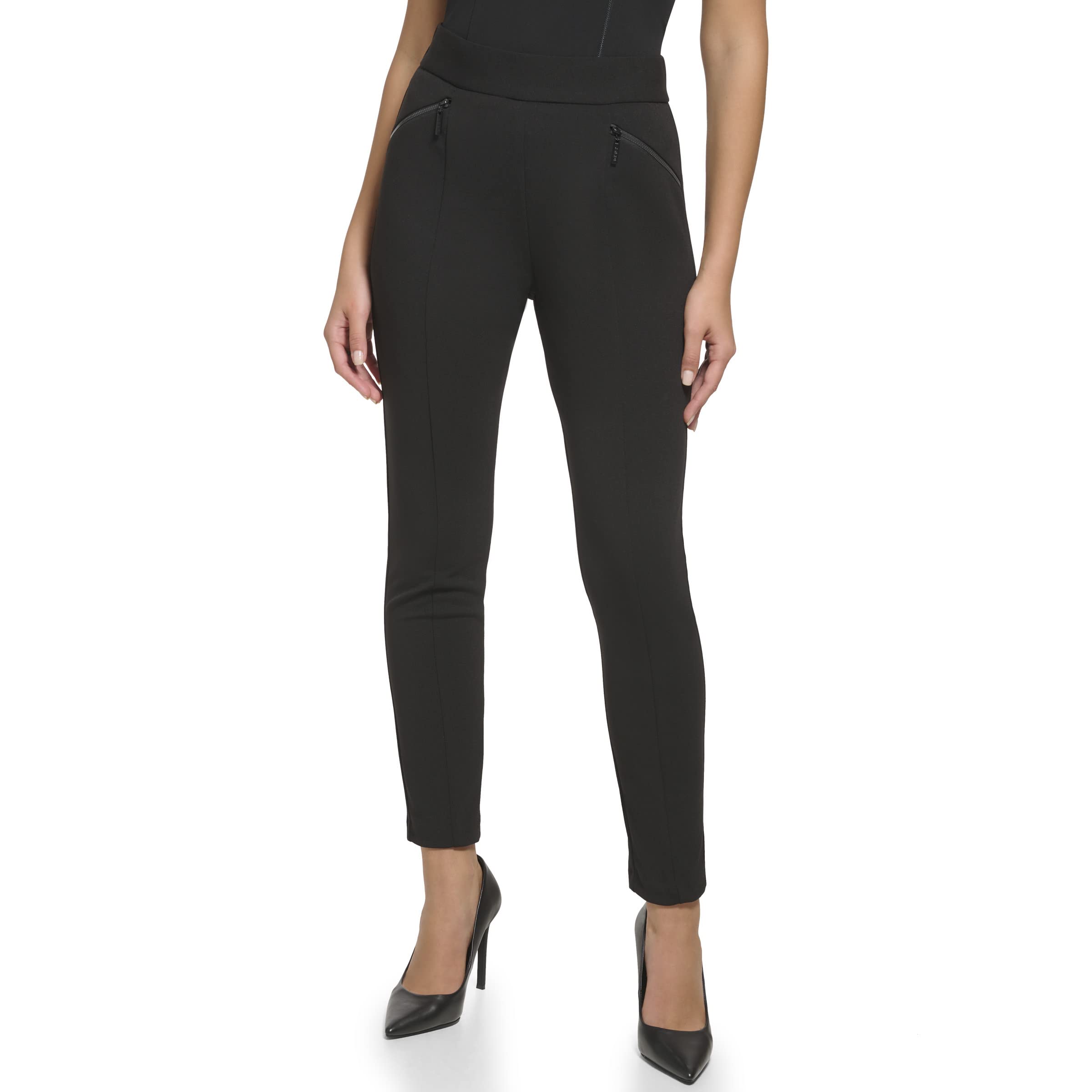 Skinny Pants with Zipper Dkny