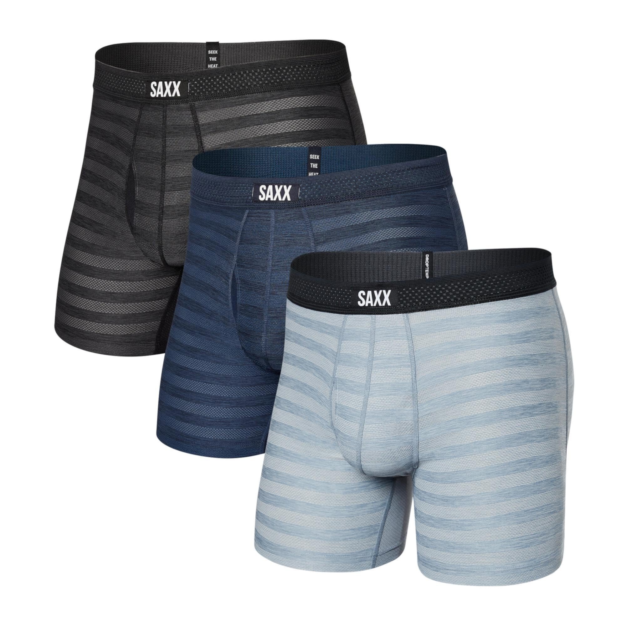 Мужские Трусы SAXX Droptemp Cooling Mesh Boxer Brief Fly 3-Pack SAXX