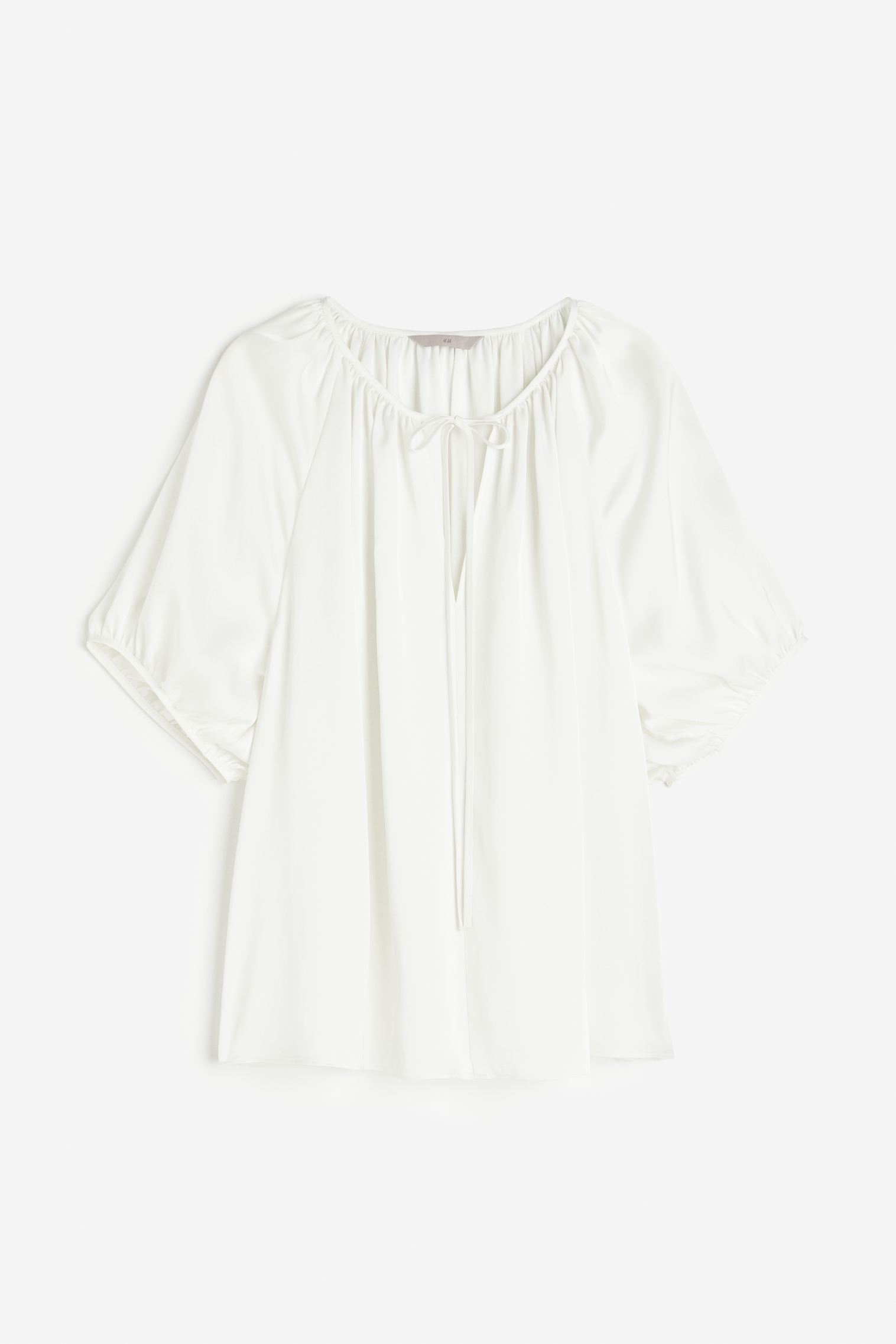 Блуза оверсайз с завязками H&M