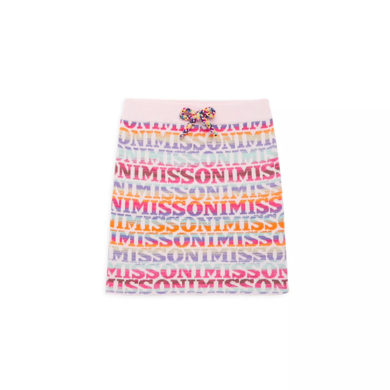 Маленькая девочка &amp;amp; Жаккардовая юбка-свитер с логотипом для девочек Missoni