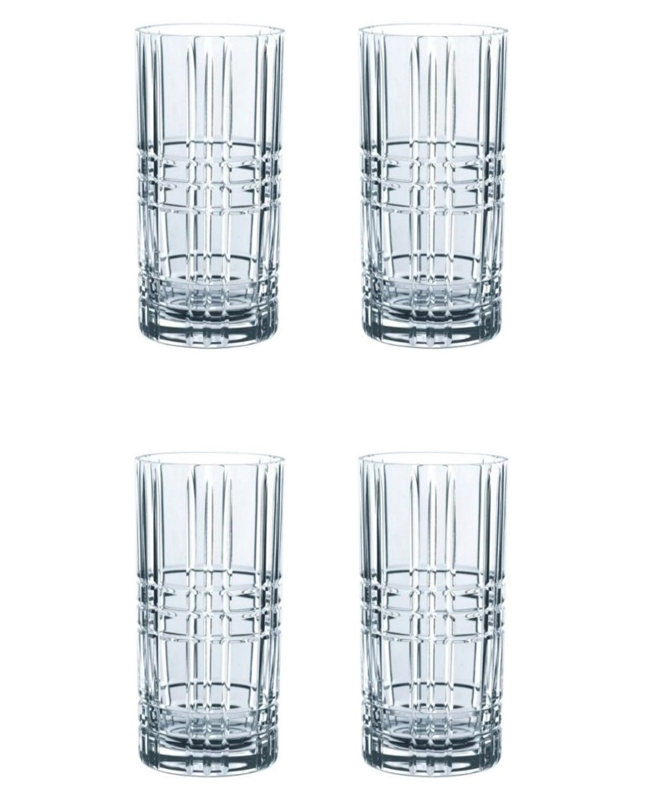 Квадратные стаканы для лонгдринков, набор из 4 шт. Nachtmann