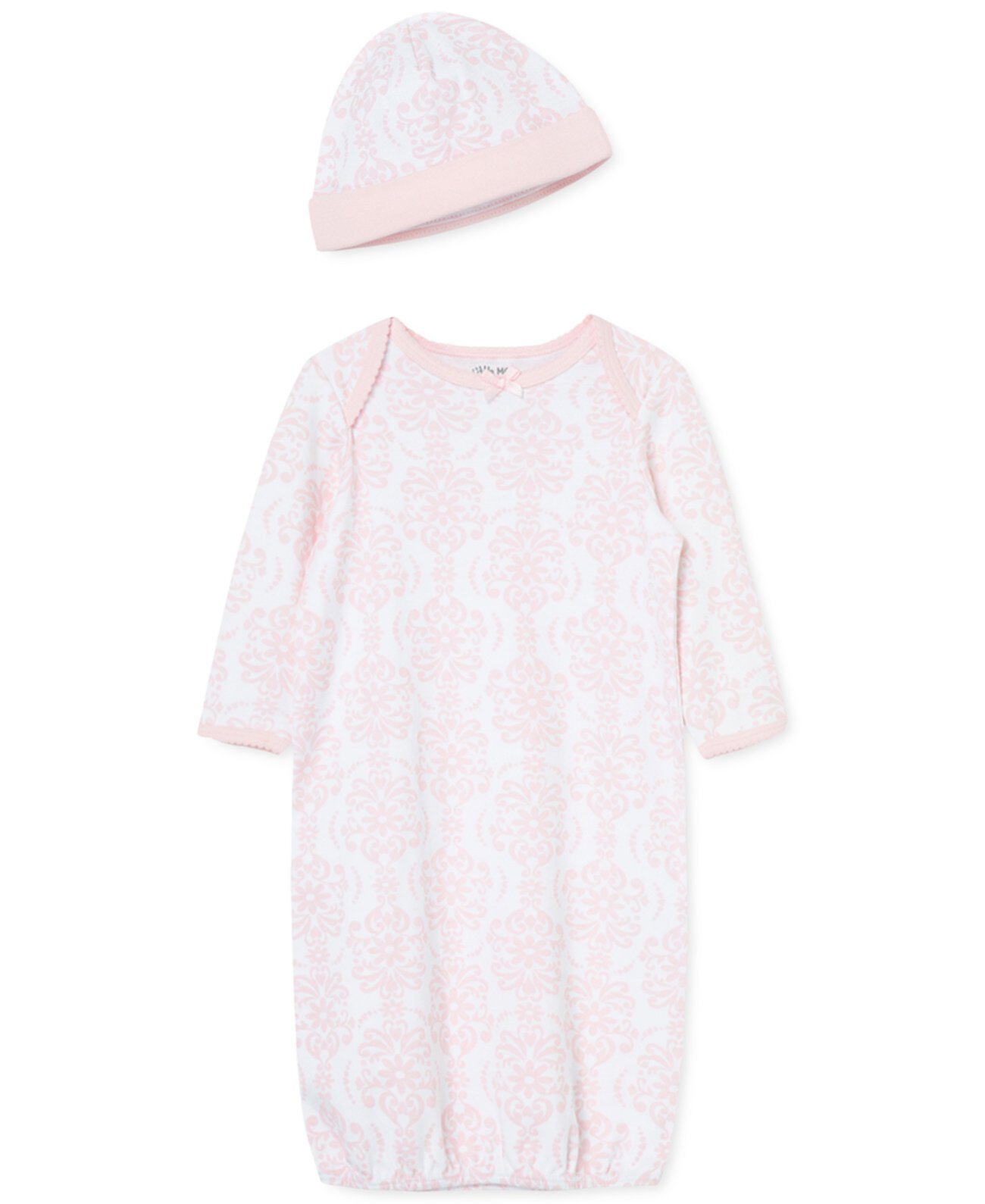 Платье для сна и шапочка для новорожденных девочек, комплект из 2 предметов Little Me