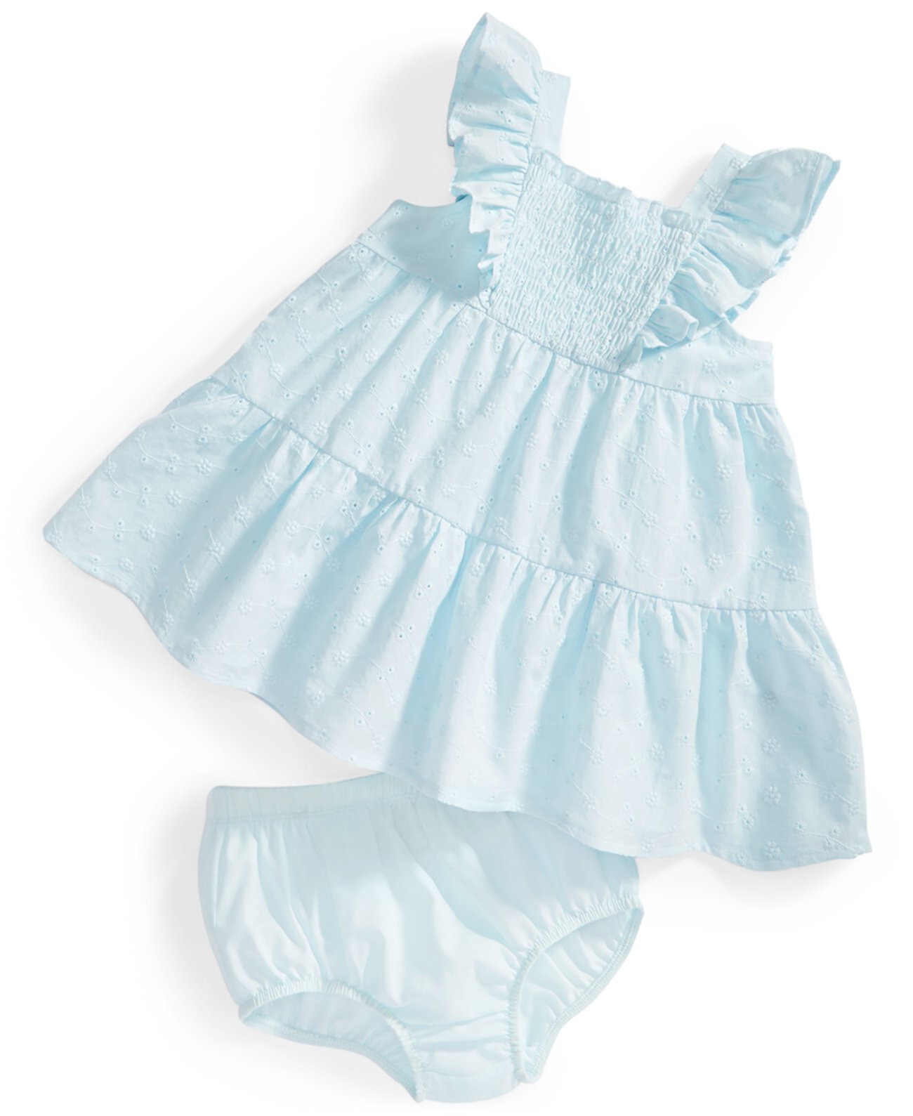 Многоуровневое платье с люверсами для маленьких девочек, комплект из 2 предметов, создано для Macy's First Impressions