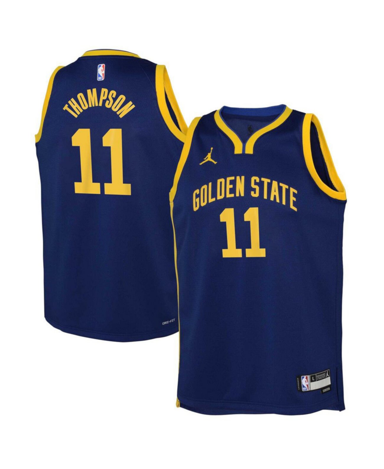 Детская майка Klay Thompson Golden State Warriors 2022/23 Statement Edition с технологией Dri-FIT Jordan