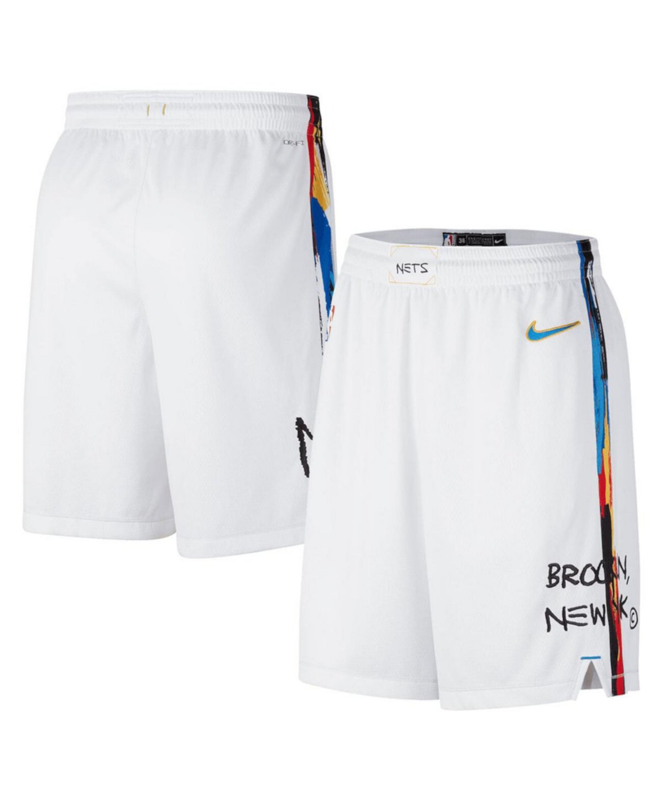 Мужские белые шорты Brooklyn Nets 2022/23 City Edition Swingman Nike
