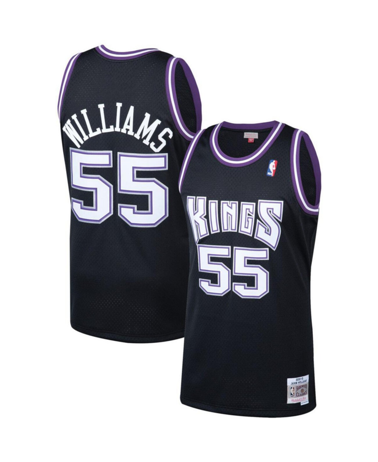 Мужская черная майка Jason Williams Sacramento Kings 2000-01 Hardwood Classics Swingman Player Mitchell & Ness