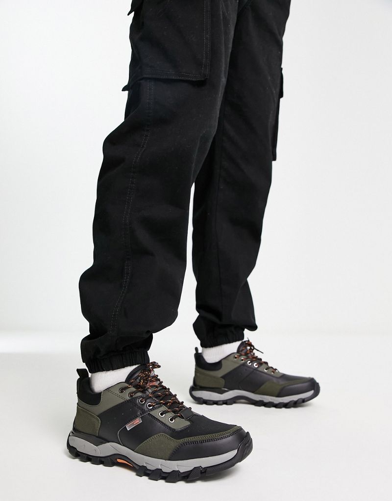 Кроссовки Jack & Jones с контрастными деталями цвета хаки Jack & Jones