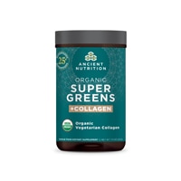 Organic SuperGreens + Collagen Powder (Порошок) -- 25 Servings (Порции) Ancient Nutrition