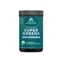 Organic SuperGreens + Multivitamin Powder (Порошок) -- 25 Servings (Порции) Ancient Nutrition