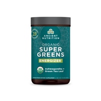 Organic SuperGreens + Energizer Powder (Порошок) -- 25 Servings (Порции) Ancient Nutrition