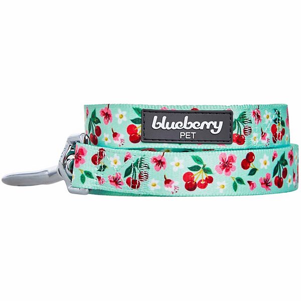 Blueberry Pet Dog Cherry Garden Floral Leash Blueberry Pet