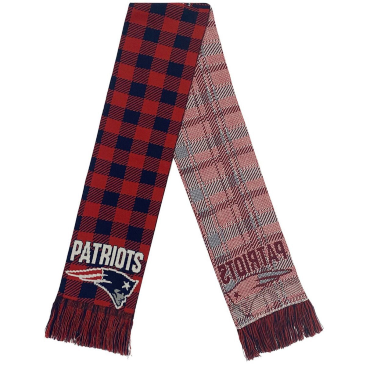 FOCO New England Patriots Клетчатый шарф с цветными блоками Unbranded