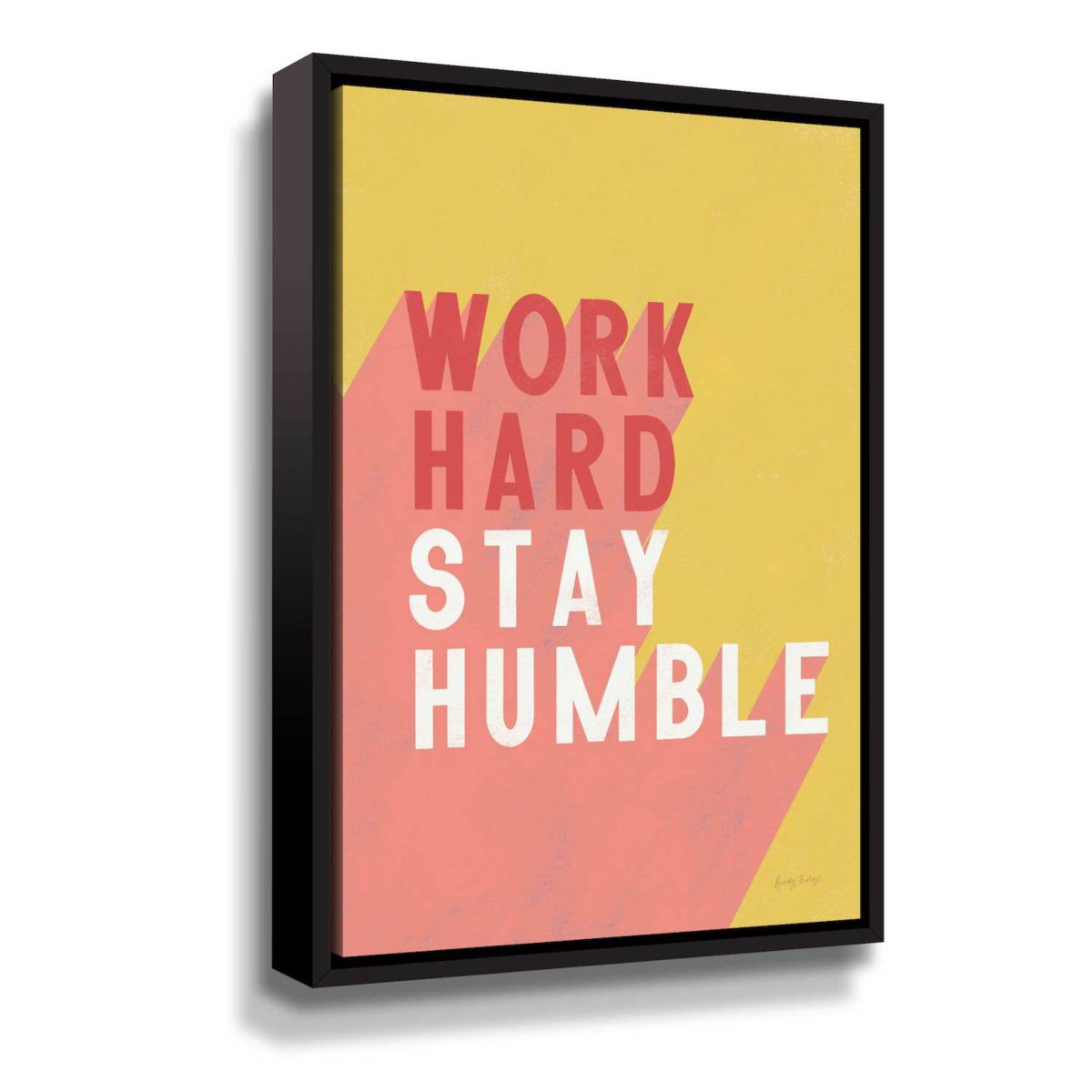 Картина в раме Work Hard Stay Humble, текстовый дизайн, 5 размеров ArtWall