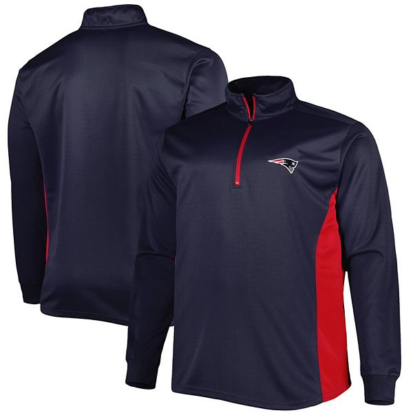 Мужская Повседневная куртка Unbranded New England Patriots Big & Tall Quarter-Zip Unbranded