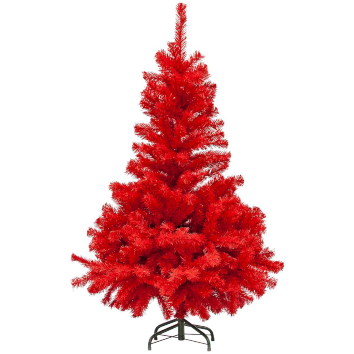 4' Scarlett Red Pine Artificial Christmas Tree  Unlit Christmas Central