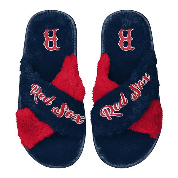 Женские шлёпанцы FOCO из искусственного меха с логотипом Boston Red Sox Unbranded