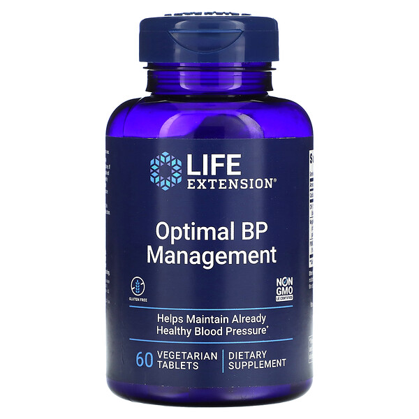 Optimal BP Management, 60 Vegetarian Tablets Life Extension