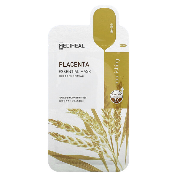 Placenta, Essential Beauty Mask, 10 листов по 0,81 жидкой унции (24 мл) каждый Mediheal