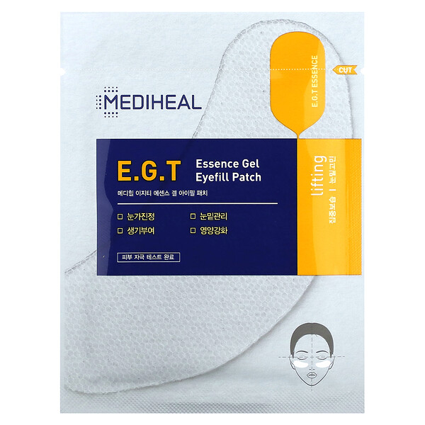 E.G.T Essence Gel, патчи для век, 5 наборов, (13,5 г) Mediheal