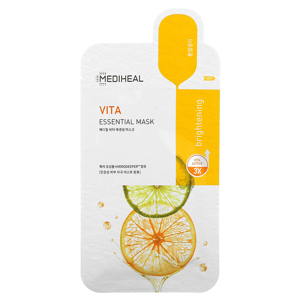 Vita, Маска Essential Beauty, 4 листа по 0,81 жидкой унции (24 мл) каждый Mediheal