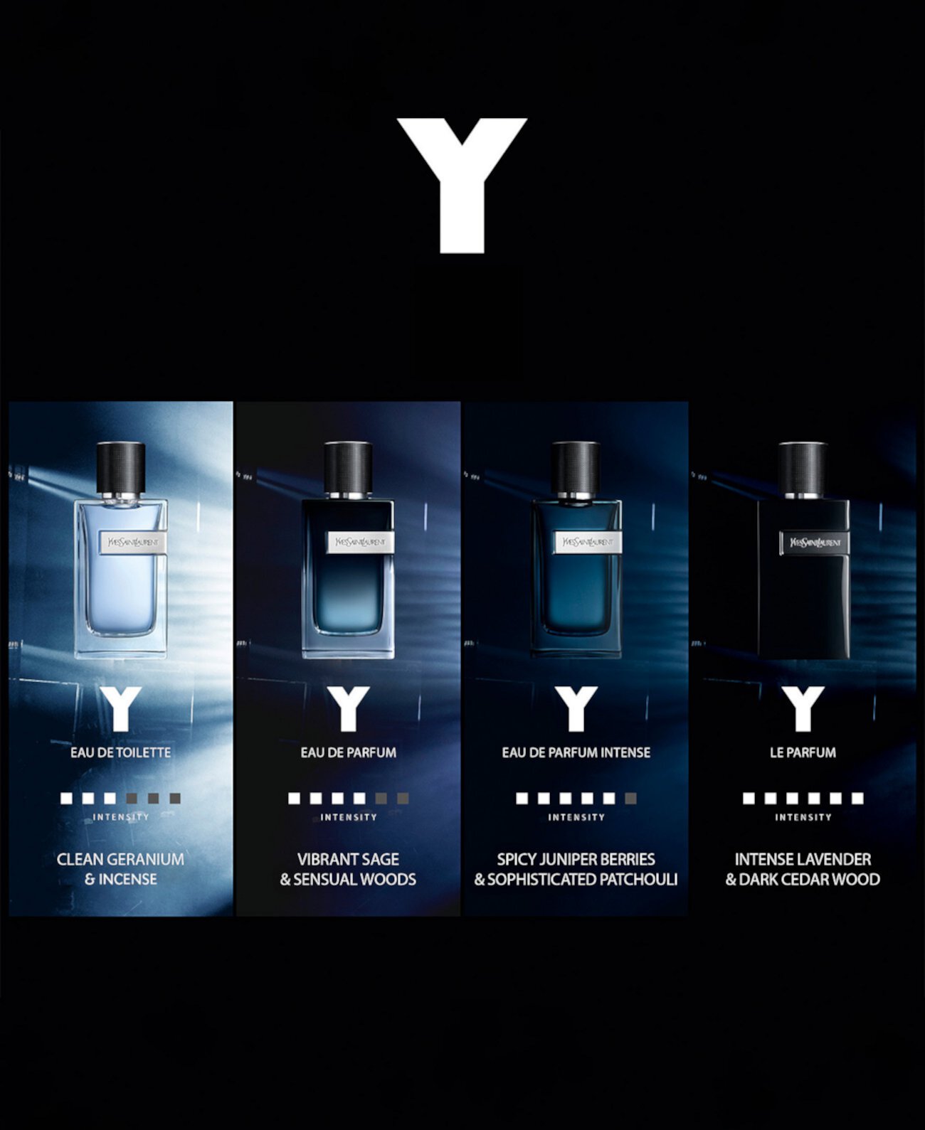 Парфюмированная вода для мужчин Y Eau de Parfum Intense, 60 мл, насыщенный древесный и пряный аромат Yves Saint Laurent