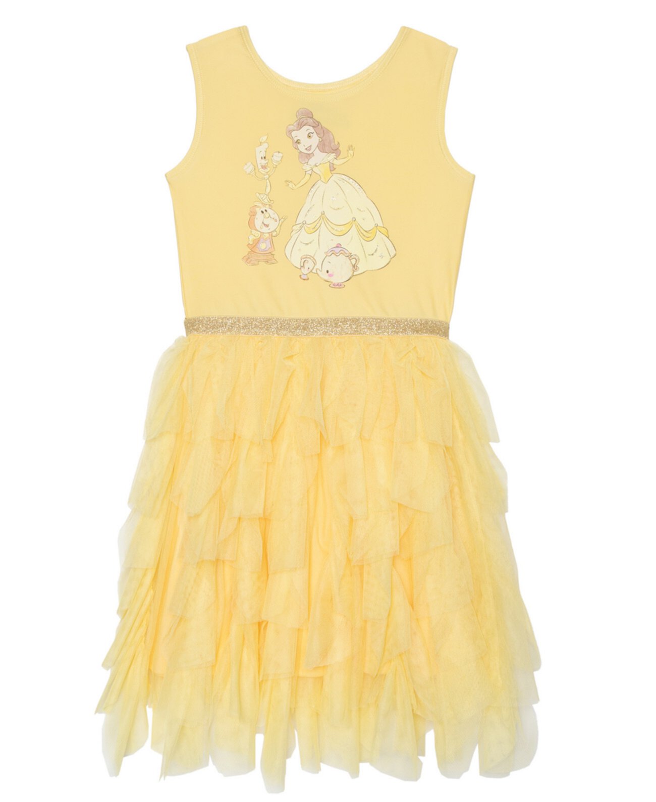 Платье-пачка без рукавов Little Girls Disney Belle Magical Friends Disney