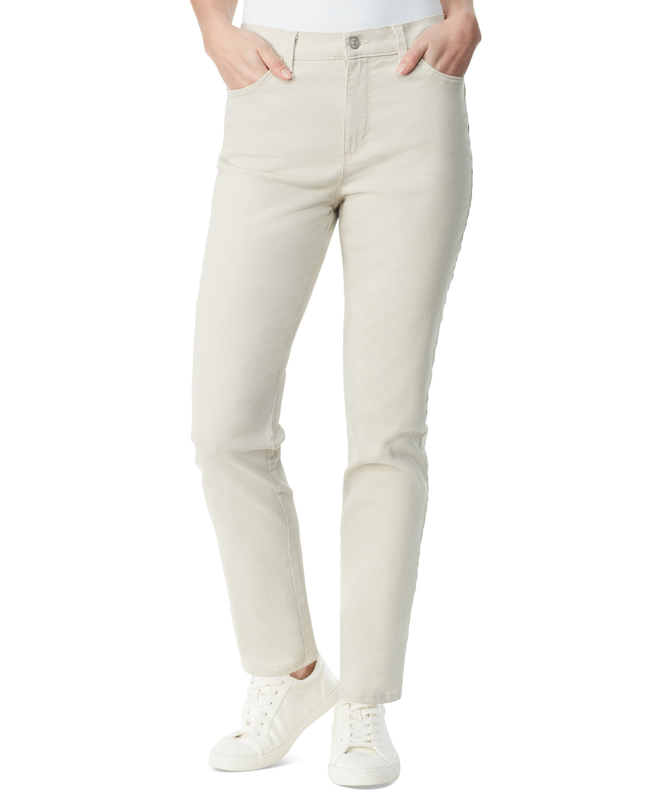 Женские прямые джинсы из цветного твила Amanda Gloria Vanderbilt