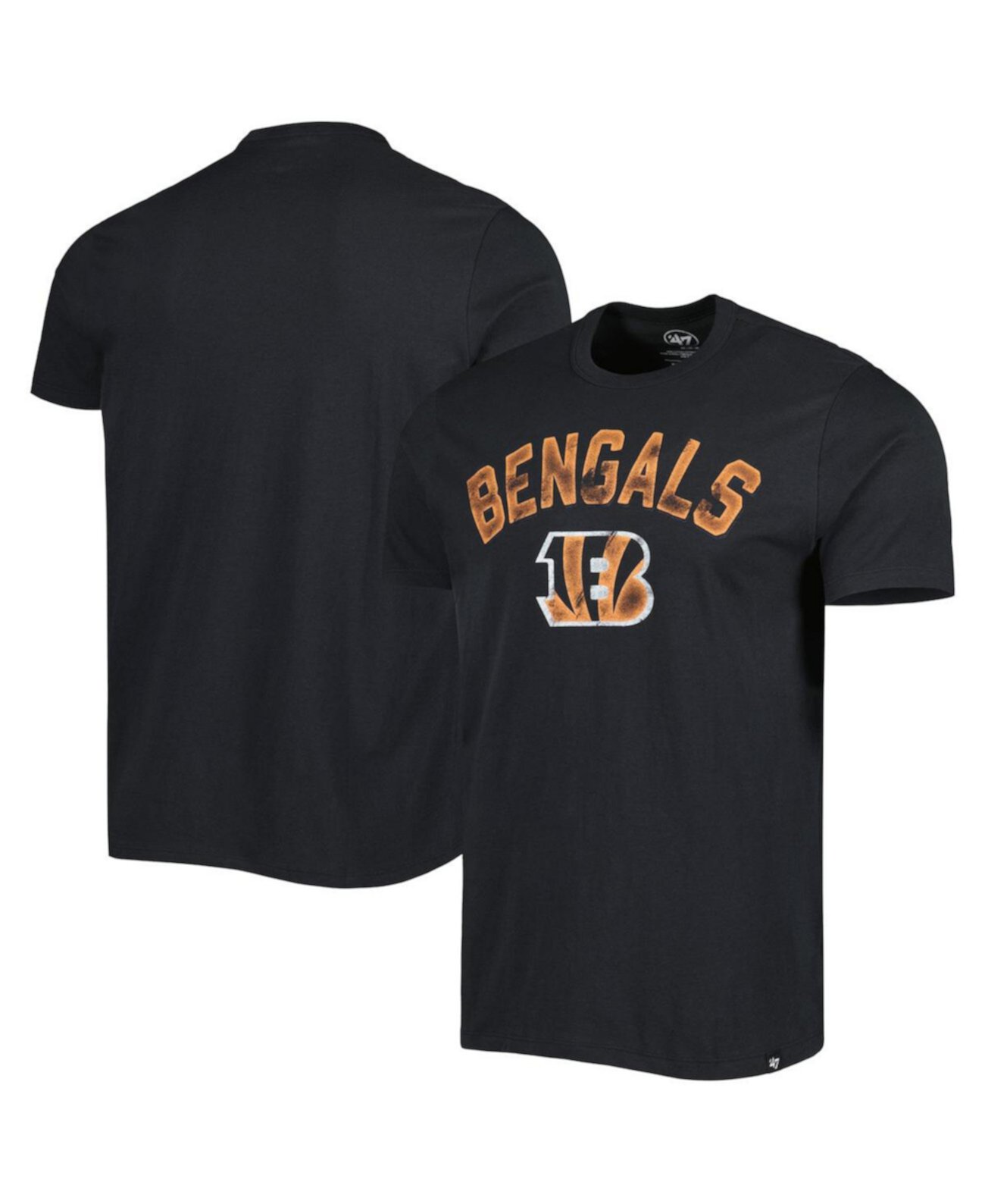 Мужская черная футболка Cincinnati Bengals All Arch Franklin '47 Brand