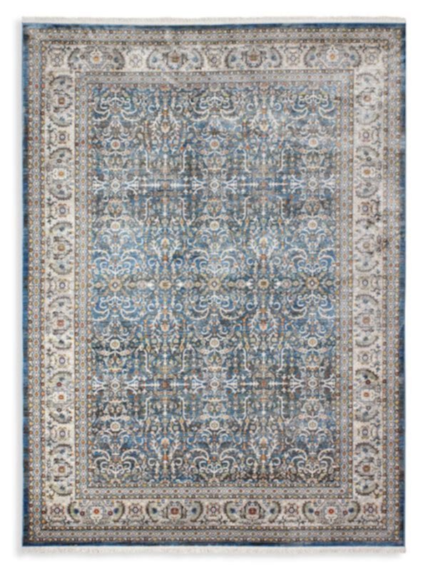 Коврик с рисунком Graeme, 107x168 см, из полиэстера с бахромой Bashian Rugs