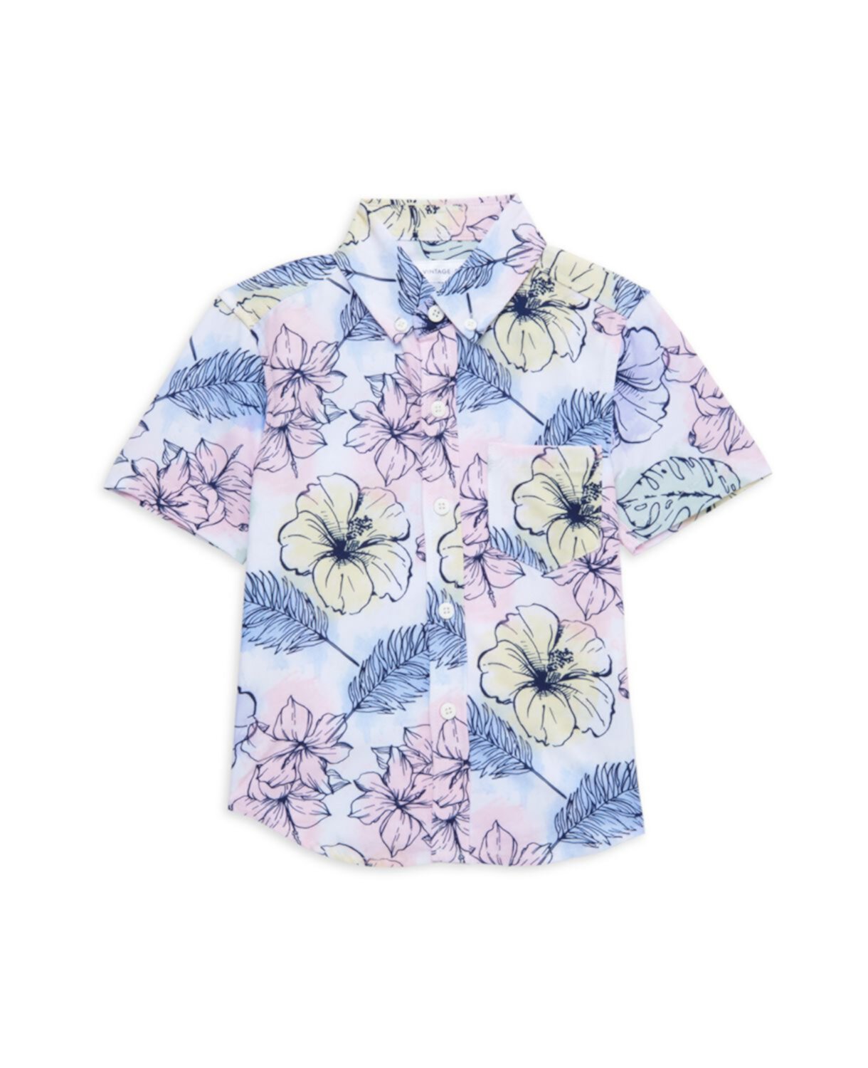 Рубашка для мальчика с цветочным принтом Vintage Summer