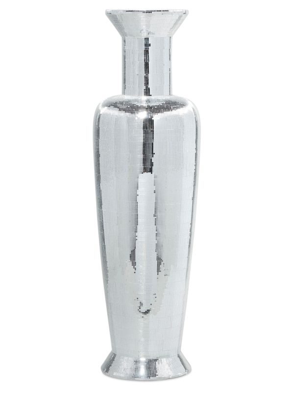 Текстурированная декоративная ваза серебристого цвета Primrose Valley