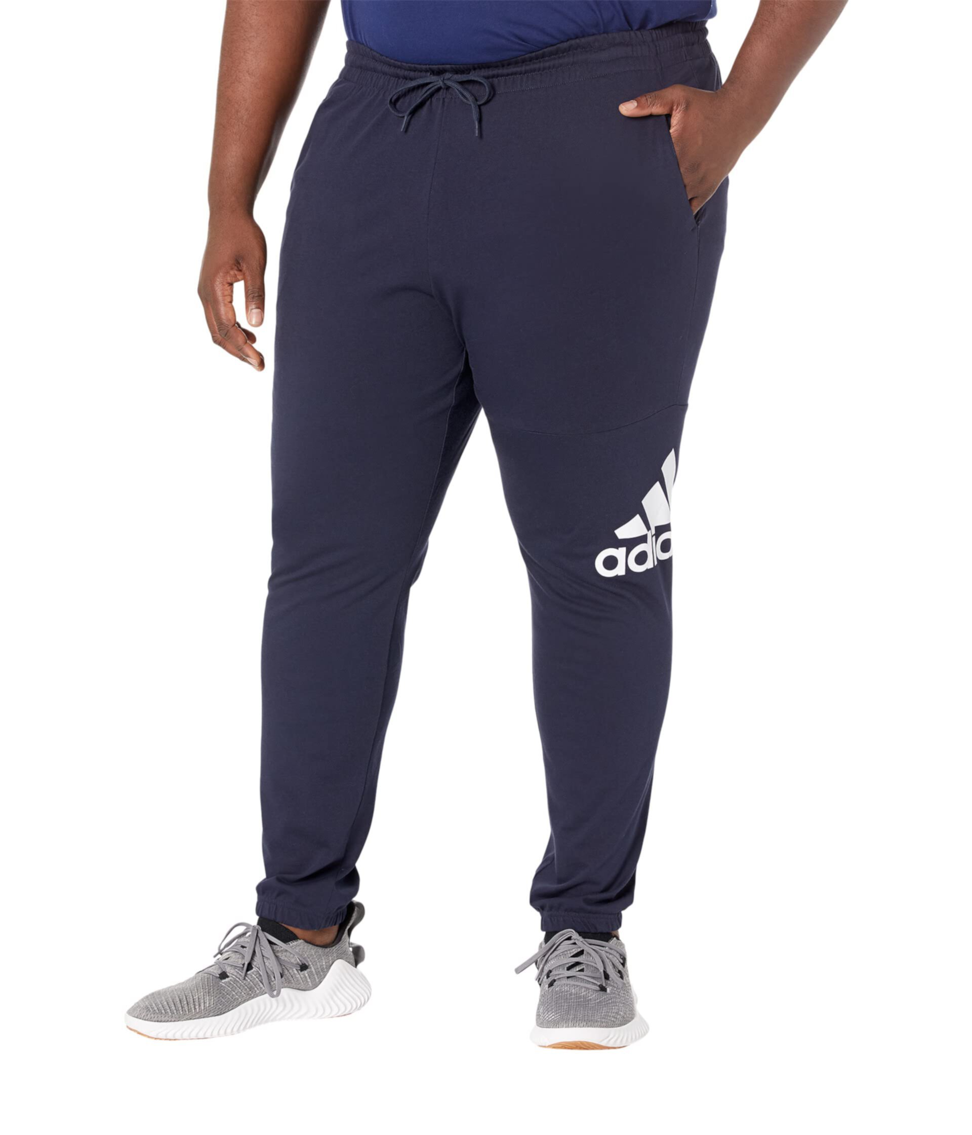 Мужские Брюки Adidas Essentials Single Jersey Tapered Badge Of Sport Adidas