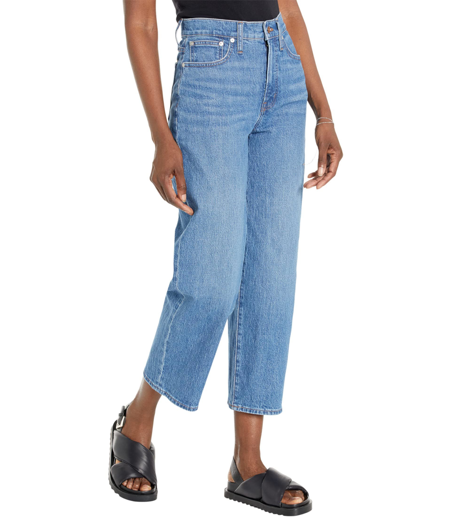 Укороченные джинсы с широкими штанинами Perfect Vintage цвета Cresslow Wash Madewell