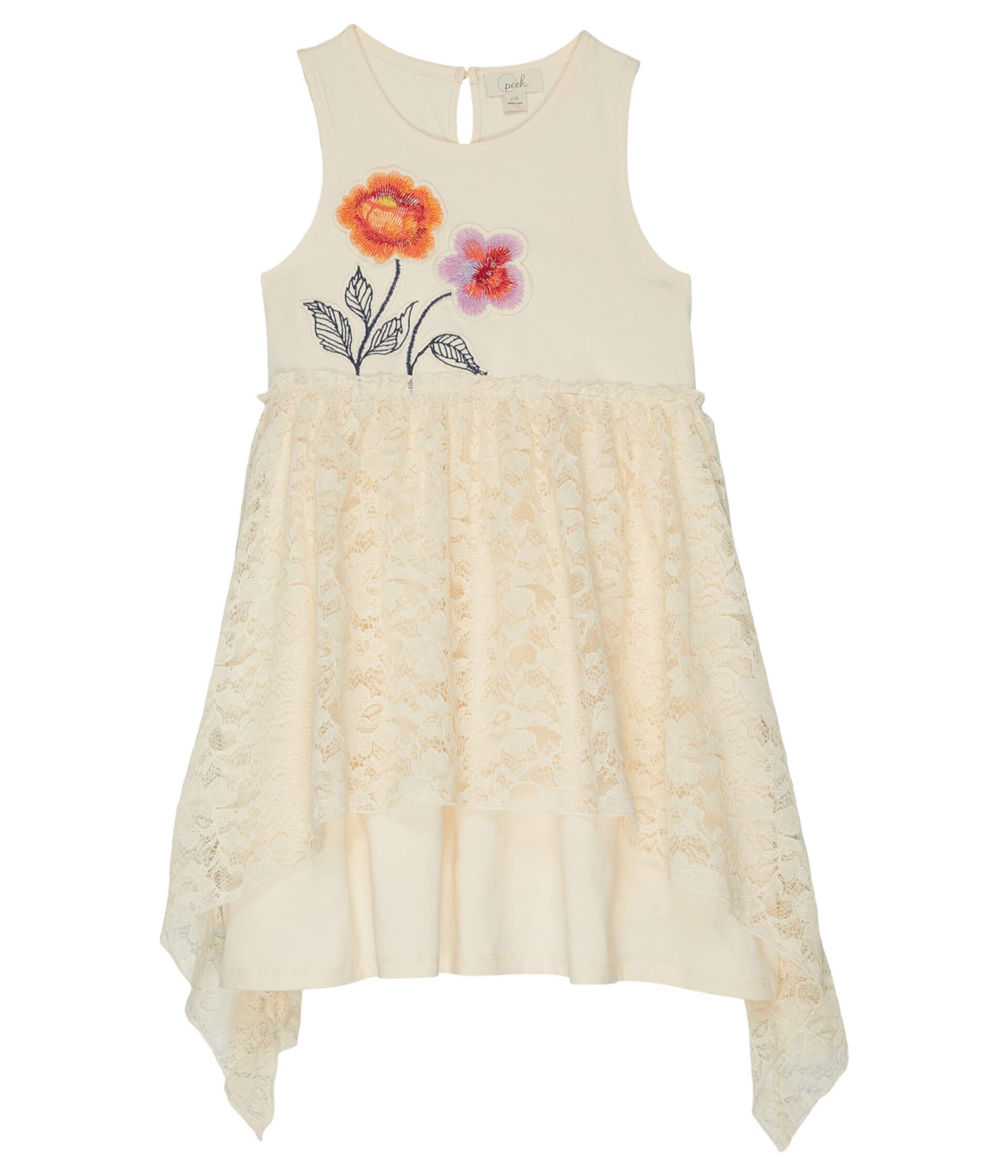 Платье с аппликацией Spring Roses (для малышей/маленьких детей/больших детей) PEEK