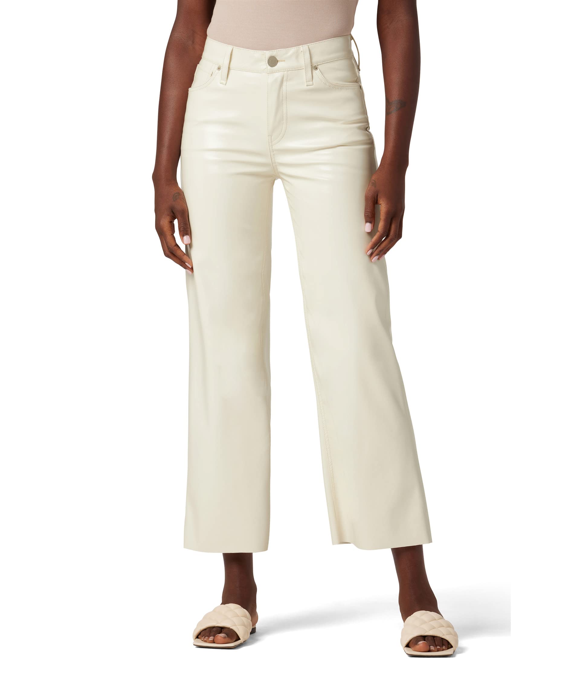 УКОРОЧЕННЫЕ УКОРОЧЕННЫЕ БРЮКИ Rosie High Rise в цвете Patent Egret Hudson Jeans