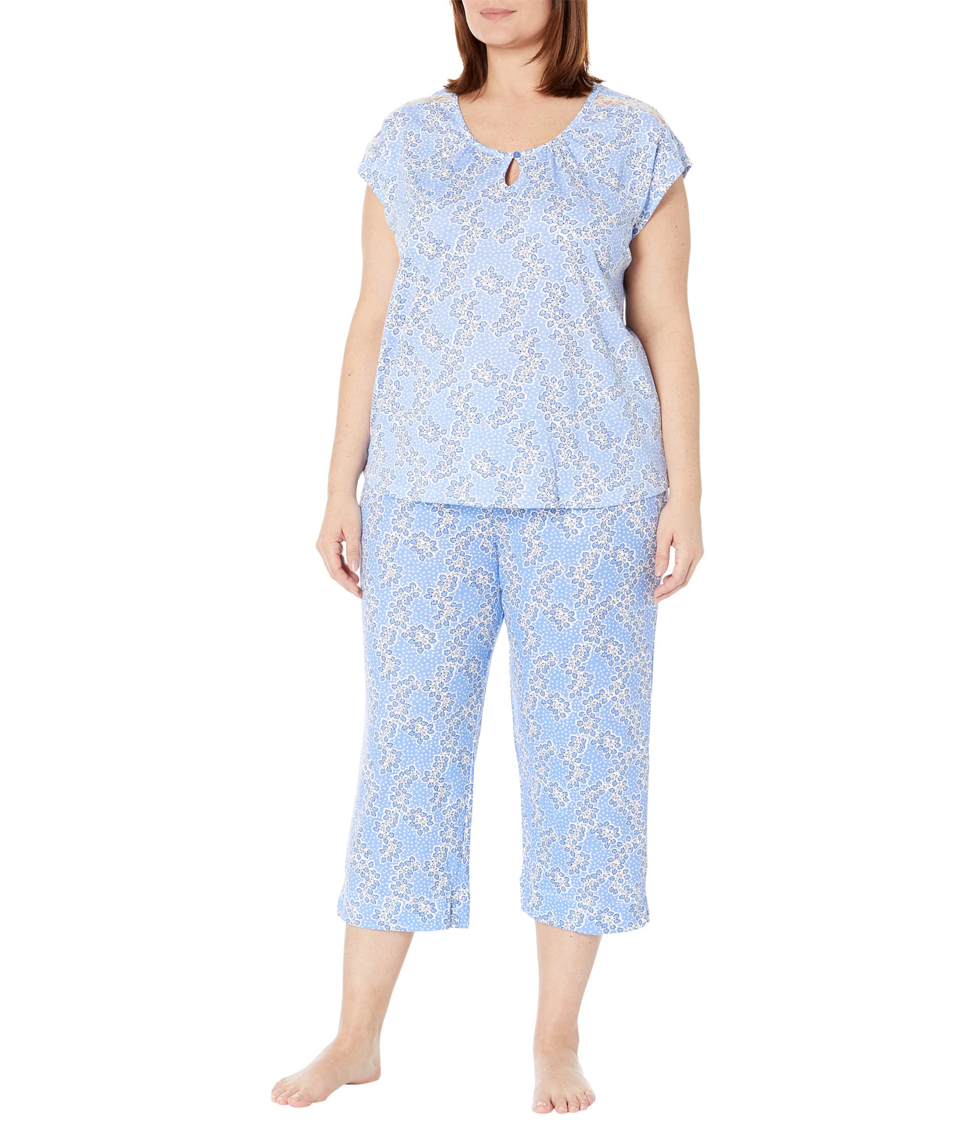 Spring Dreamer Short Sleeve Capris PJ Set Karen Neuburger