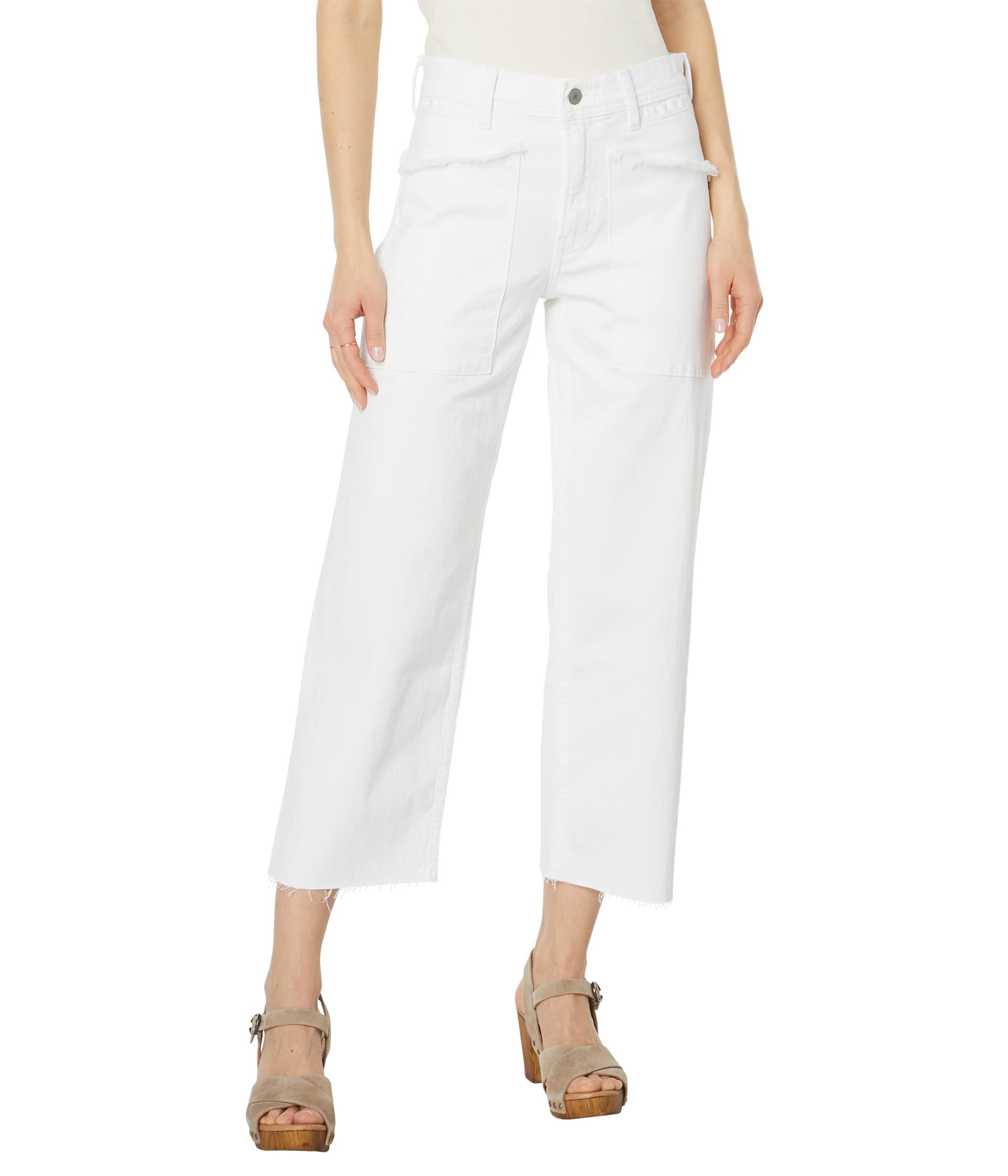 Ярко-белые широкие джинсы с высокой посадкой Lucky Legend Lucky Brand